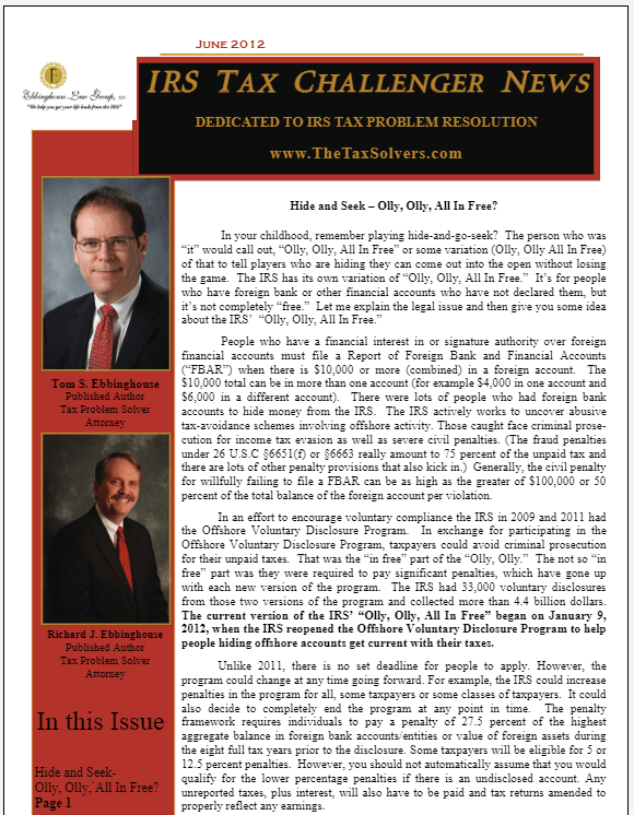 June 2012 Newsletter